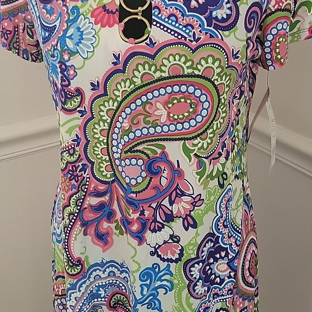 Ivy Road Floral Paisley Print A line Dress Womens‎ Medium